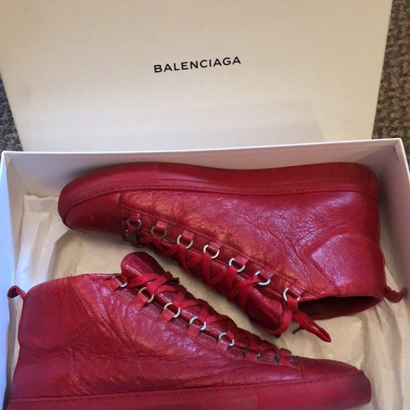 Balenciaga Arena Sneakers Red - Picture 13 of 13